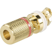 Гнездо лабораторное, Ø контакта: 4 мм, красное, 1 шт TRU Components 1582249