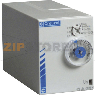 Реле задержки времени 0.1 с-100 ч, 1 шт Crouzet PC2R1 