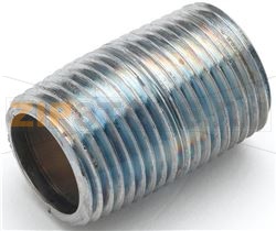 3/8 NPT CLOSE NIPPLE (CHROME PLATED) 