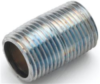 3/8 NPT CLOSE NIPPLE (CHROME PLATED)