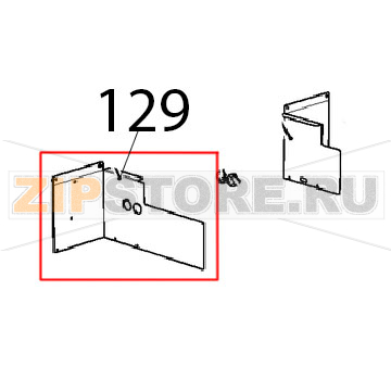 Lamiera copertura accenditore Unox XBC 615EG Lamiera copertura accenditore Unox XBC 615EGЗапчасть на деталировке под номером: 129