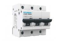 Выключатель автоматический модульный 63 А, 3 полюса, 4.5 кА Hyundai Electric HGD100S3PMDS0000C00063_C