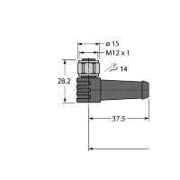 Кабель PVC Turck WKSV4.4T-25/TEL