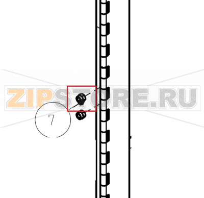 Dado autobloccante M4 Zn UNI 7473 Imesa ES 10              Dado autobloccante M4 Zn UNI 7473 Imesa ES 10Запчасть на сборочном чертеже под номером: 7Название запчасти на итальянском языке: Dado autobloccante M4 Zn UNI 7473 Imesa ES 10