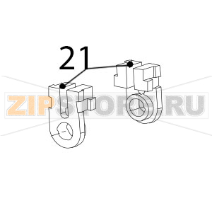 Bearing, platen Zebra TTP-2020 Bearing, platen Zebra TTP-2020Запчасть на деталировке под номером: 21