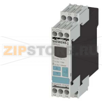 ЭЛЕКТРОННОЕ РЕЛЕ КОНТРОЛЯ ТОКА FOR FAULT CURRENT MONITORING (W. CURRENT TRANSFORMER 3UL23) SETTING RANGE 0.03A TO 40A SEPARATE FOR ALARM THRESHOLD AND SWITCH-OFF VALUE SUPPLY VOLTAGE AC/DC 24 .. 240 V, 50 . . 60 HZ STARTUP AND TRIPPING DELAY 0.1 TO 20S SW