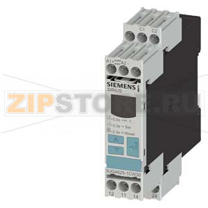 ЭЛЕКТРОННОЕ РЕЛЕ КОНТРОЛЯ ТОКА FOR FAULT CURRENT MONITORING (W. CURRENT TRANSFORMER 3UL23) SETTING RANGE 0.03A TO 40A SEPARATE FOR ALARM THRESHOLD AND SWITCH-OFF VALUE SUPPLY VOLTAGE AC/DC 24 .. 240 V, 50 . . 60 HZ STARTUP AND TRIPPING DELAY 0.1 TO 20S SW 