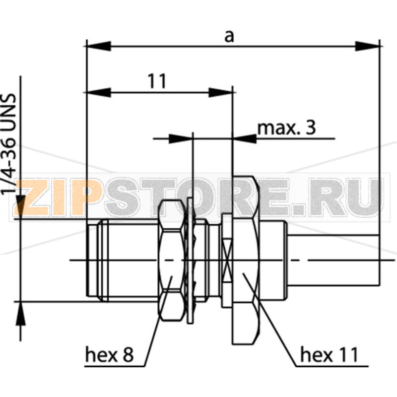Разъем SMA, 50 Ом, 1 шт Telegärtner J01151A0011 