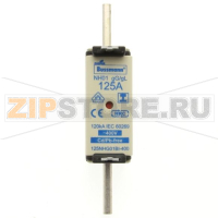 Предохранитель, 125 A, AC 400 В, 120 кА, NH01, gL/gG, IEC Eaton NH FUSE 125A 400V GG/GL SIZE 01 IMG