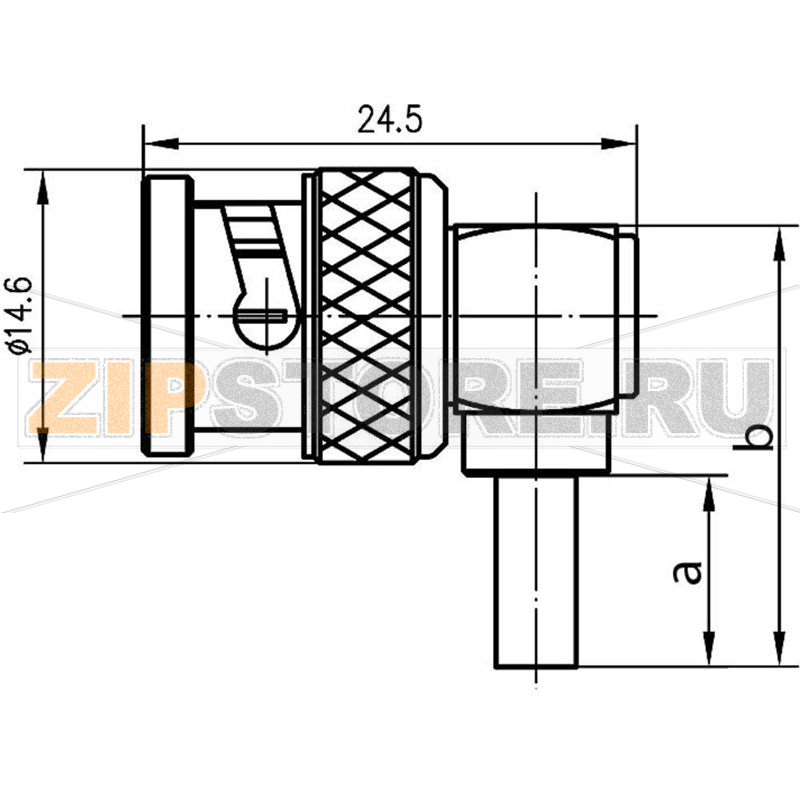 Разъем BNC, 50 Ом, 1 шт Telegärtner J01000A1257 