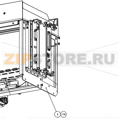 Пластина задняя Datamax A-4212 LH Пластина задняя Datamax A-4212 LH Запчасть на сборочном чертеже под номером: 3Название запчасти Datamax на английском языке: PLATE REAR LH 