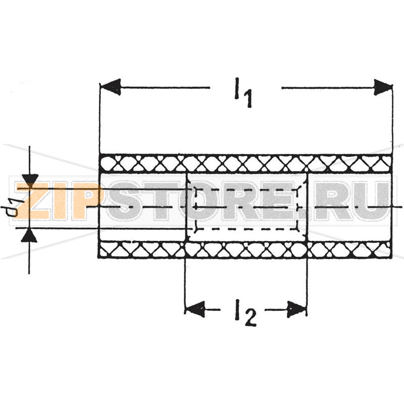 Гильза соединительная 0.1 мм², 0.4 мм², желтая, 1 шт Klauke 769 