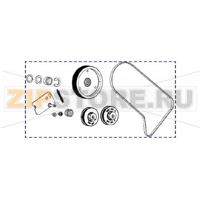 Система подмотки Zebra ZT510 Система подмотки Zebra ZT510Запчасть на сборочном чертеже под номером: 4Количество запчастей в устройстве: 1Название запчасти Zebra на английском языке: Rewind Drive System