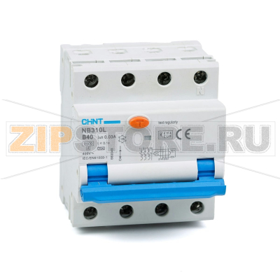 Дифавтомат 40 А, 30 мА, 6 кА Chint NB310L 