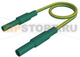 Провод тестовый 2 м, зеленый, желтый Hirschmann MAL S GG-B 200/2,5 GREEN YELLOW 