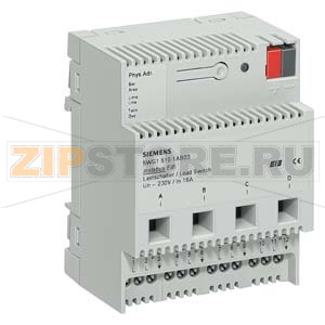 N 510/03 - Выключатель нагрузки N 510/03, 4х230V AC 16A, для установки на DIN-рейку, 4 ТЕ Siemens 5WG1510-1AB03 