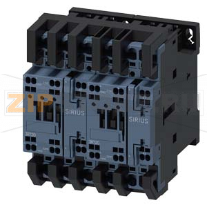 РЕВЕРСИВНАЯ СБОРКА, AC3, 5.5КВТ/ 400V AC 110V, 50/60 ГЦ, 3-ПОЛ., ТИПОРАЗМЕР S0, ПРУЖИННЫЕ КЛЕММЫ,  ЭЛ. И МЕХ. ВЗАИМНАЯ БЛОКИРОВКА ВСТРОЕННЫЕ БЛОК-КОНТАКТЫ 2 X 1НО Siemens 3RA2324-8XB30-2AG2 