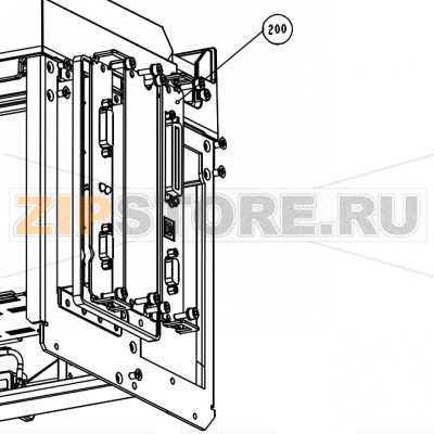 Главная плата 4MB Datamax A-6212 LH Материнская плата (системная плата, главная плата логики) 4MB Datamax A-6212 LHЗапчасть на сборочном чертеже под номером: 200Название запчасти Datamax на английском языке: Main Board, A-6212, 4MB