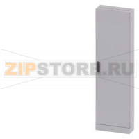 ALPHA 630, Floor-mounted cabinet, IP43, Protection class 2, H: 1950 mm, W: 550 mm, T: 210 mm, RAL 7035 Siemens 8GK1332-8KA22