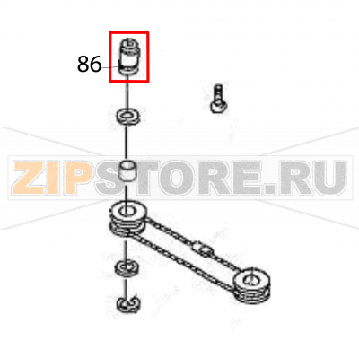 Wire pulley shaft Sato HR212 TT Wire pulley shaft Sato HR212 TTЗапчасть на деталировке под номером: 86Название запчасти на английском языке: Wire pulley shaft Sato HR212 TT.