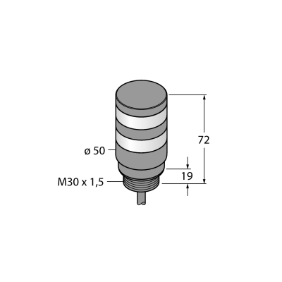 Колонна сигнальная Turck TL50BLGR 