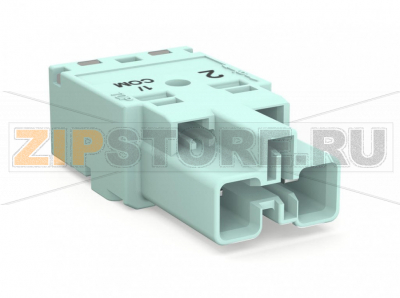 Штекер; 2-пол.; Код. B; 4,00 mm; светло-бирюзовые Wago 770-1252/076-000 Protected against mismating and maintenance-freePush-in CAGE CLAMP® spring pressure connection technology allows solid conductors to be simply pushed into a unitTwo-wire connection per pole for loops or bridgesComponents can be clearly printed on and color-coded to meet custom requirements...