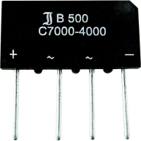 Мост диодный 2.3 А, 160 В, кремниевый, однофазный, корпус: SIL-4 Diotec B80C1500A