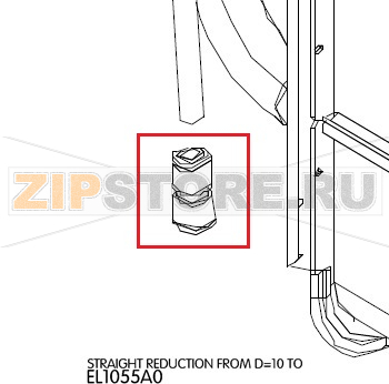 Straight reduction from D=10 TO Unox XVC 105 Straight reduction from D=10 TO Unox XVC 105Запчасть на деталировке под номером: 18Название запчасти на английском языке: Straight reduction from D=10 TO Unox XVC 105