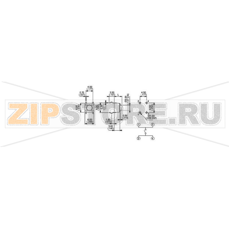 Кнопка 12 В/DC, 0.05 А, 1 x выкл/вкл, без фиксации, 1 шт APEM PHAP3301D 