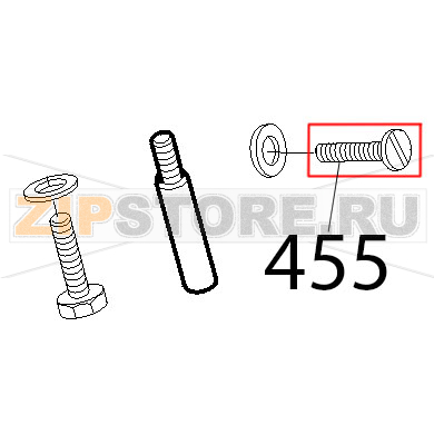 Vite perno sbav. Sirman Topaz 250 Vite perno sbav. Sirman Topaz 250Запчасть на деталировке под номером: 455