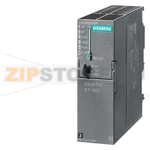 SIMATIC S7-300, ЦПУ CPU 315-2DP С ВСТР. MPI, ВСТР. БЛОК ПИТАНИЯ =24 В, 256 КБАЙТ РАБОЧЕЙ ПАМЯТИ, 2. ИНТЕРФЕЙС DP-MASTER/SLAVE, ДЛЯ РАБОТЫ НЕОБХОДИМА КАРТА ПАМЯТИ MICRO MEMORY CARD Siemens 6ES7315-2AH14-0AB0 