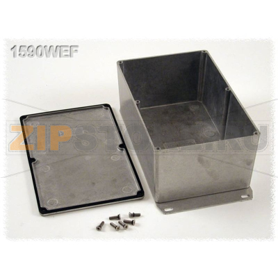 Корпус алюминиевый 187.5x119.5x82 мм, серый, 1 шт Hammond 1590WEF 