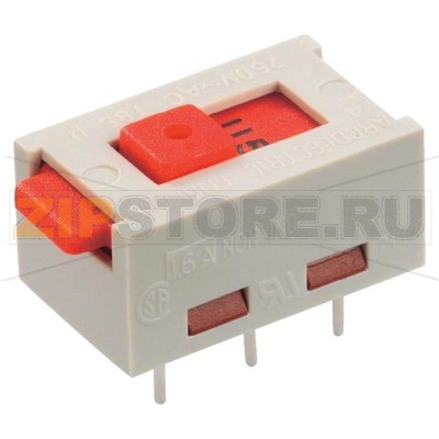 Переключатель напряжения 250 В/AC, 6 А, 2 x вкл/вкл, 1 шт Arcolectric X22205CAAF 
