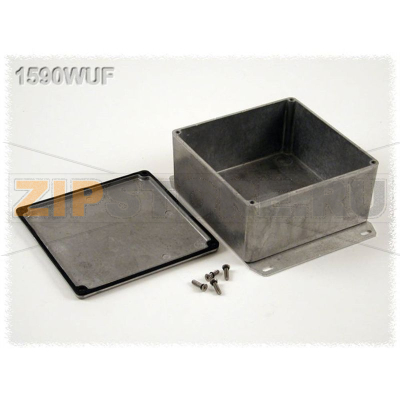 Корпус алюминиевый 119.5x119.5x59 мм, серый, 1 шт Hammond 1590WUF 