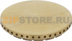 BURNER CAP PERFORATED BRASS POLISHED 