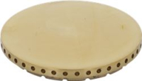 BURNER CAP PERFORATED BRASS POLISHED
