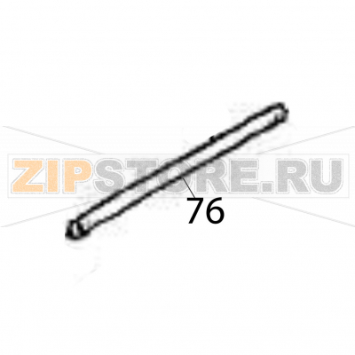 Ribbon shaft Sato HR212 TT Ribbon shaft Sato HR212 TTЗапчасть на деталировке под номером: 76Название запчасти на английском языке: Ribbon shaft Sato HR212 TT.