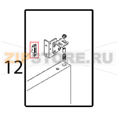 Male half hinge Angelo Po FM611E1 Male half hinge Angelo Po FM611E1Запчасть на деталировке под номером: 12