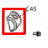 Label roll bracket cap Godex EZ-2250i
