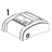 Top cover (For LCD module module) TSC TC210