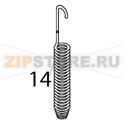 Spring Silanos E1000 Spring Silanos E1000Запчасть на деталировке под номером: 14