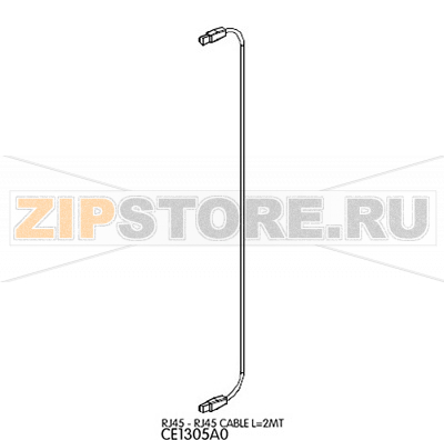 RJ45 - RJ45 cable L=2MT Unox XL 405 RJ45 - RJ45 cable L=2MT Unox XL 405Запчасть на деталировке под номером: 14Название запчасти на английском языке: RJ45 - RJ45 cable L=2MT Unox XL 405