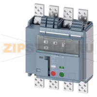 fixed-mounted circuit breakers 4-pole, frame size 0, IEC N conductor on the right In=630A to 690V, 50/60Hz AC Icu=42kA at 415V Icu=42kA at 500V ETU320 electronic trip units li rotary coding switch with tripped signaling switch, RTC and  4Aux auxiliary swi