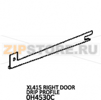 Right door drip profile Unox XL 415