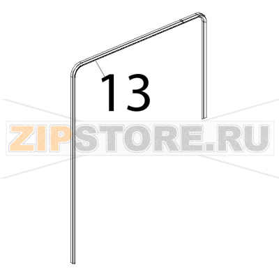Guarnizione porta nera 12 G Unox XL 135 Guarnizione porta nera 12 G Unox XL 135Запчасть на деталировке под номером: 13