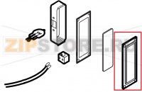 Glass holder lamp flange Lainox VE061D  