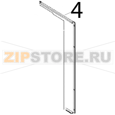 Rear panel 350 Angelo Po 0G1CP1E Rear panel 350 Angelo Po 0G1CP1EЗапчасть на деталировке под номером: 4