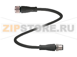 Кабель датчика-исполнительного устройства Connection cable V15-G-BK8M-PUR-U-V15-G Pepperl+Fuchs Описание оборудованияConnection cable, M12 to M12, 5-pin, PUR cable