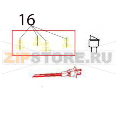 Sucker Hurakan HKN-CFV60 Sucker Hurakan HKN-CFV60Запчасть на деталировке под номером: 16