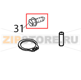 Screw KitchenAid 5K45SSEWH Screw KitchenAid 5K45SSEWHЗапчасть на деталировке под номером: 31